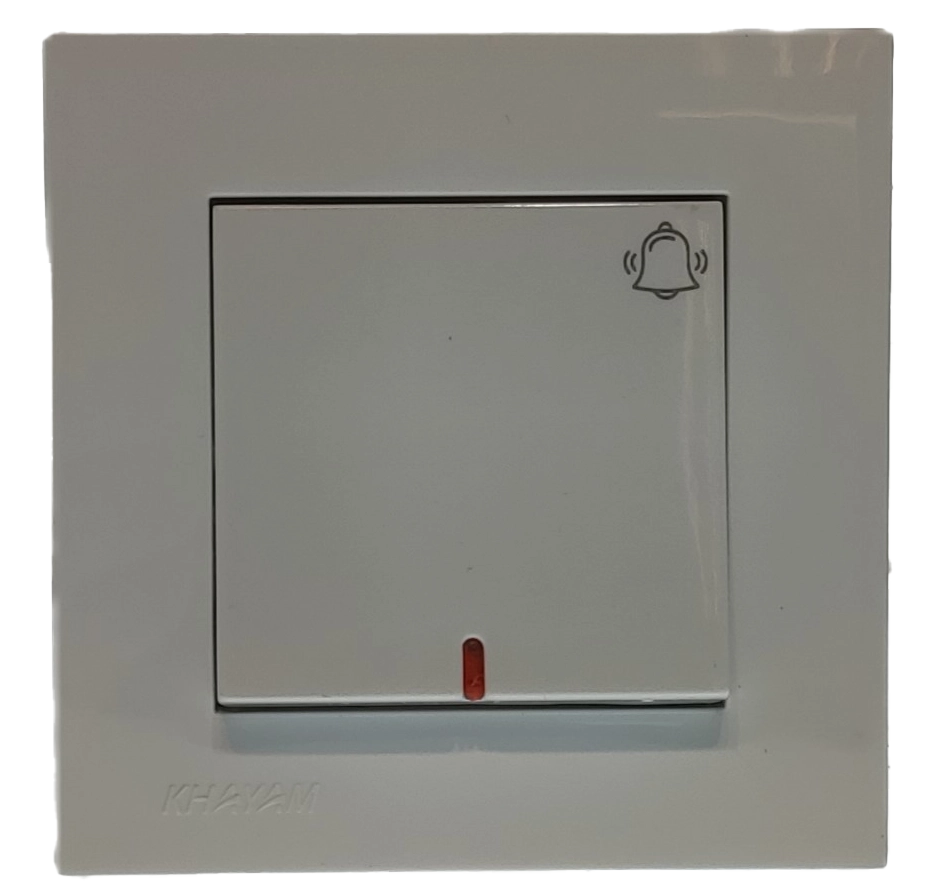 کلید شاسی زنگ آرام سفید