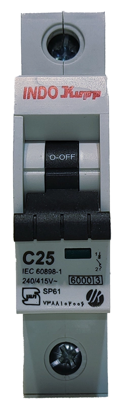 فیوز مینیاتوری تکفاز 25 آمپر