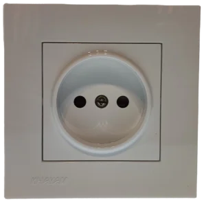 پریز ساده آرام سفید